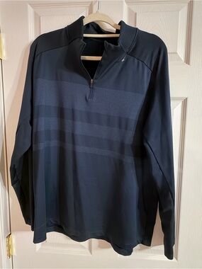 Nike Dri-FIT Performance Men's Black Long Sleeve 1/4 Zip Pullover Top Size L